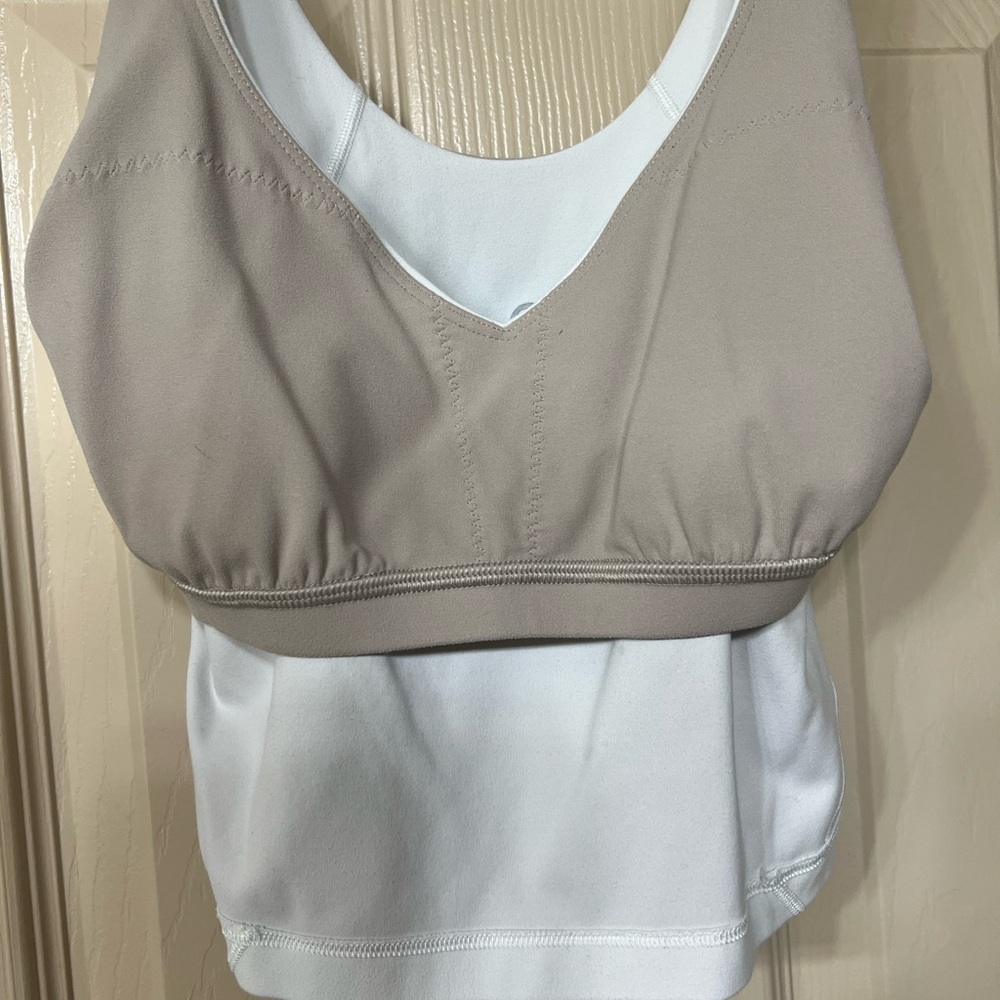 White Lululemon Align Crop Tank Top - Picture 3 of 3
